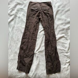 Gap 100% linnen brown Pants